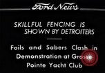 Image of Fencing Detroit Michigan USA, 1934, second 15 stock footage video 65675038947
