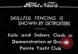Image of Fencing Detroit Michigan USA, 1934, second 17 stock footage video 65675038947