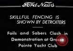 Image of Fencing Detroit Michigan USA, 1934, second 21 stock footage video 65675038947