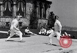 Image of Fencing Detroit Michigan USA, 1934, second 54 stock footage video 65675038947