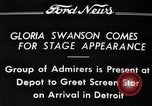 Image of Gloria Swanson Detroit Michigan USA, 1934, second 4 stock footage video 65675038949
