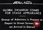 Image of Gloria Swanson Detroit Michigan USA, 1934, second 5 stock footage video 65675038949