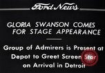 Image of Gloria Swanson Detroit Michigan USA, 1934, second 7 stock footage video 65675038949