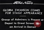 Image of Gloria Swanson Detroit Michigan USA, 1934, second 8 stock footage video 65675038949
