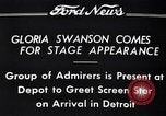 Image of Gloria Swanson Detroit Michigan USA, 1934, second 11 stock footage video 65675038949