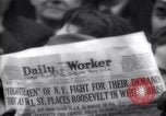 Image of unemployment relief demonstration New York City USA, 1933, second 17 stock footage video 65675038954