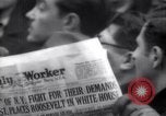 Image of unemployment relief demonstration New York City USA, 1933, second 20 stock footage video 65675038954