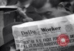 Image of unemployment relief demonstration New York City USA, 1933, second 21 stock footage video 65675038954