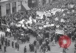 Image of unemployment relief demonstration New York City USA, 1933, second 7 stock footage video 65675038955