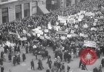 Image of unemployment relief demonstration New York City USA, 1933, second 8 stock footage video 65675038955