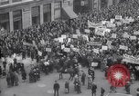 Image of unemployment relief demonstration New York City USA, 1933, second 12 stock footage video 65675038955