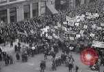 Image of unemployment relief demonstration New York City USA, 1933, second 13 stock footage video 65675038955