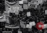 Image of unemployment relief demonstration New York City USA, 1933, second 15 stock footage video 65675038955