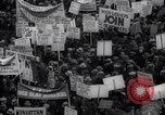 Image of unemployment relief demonstration New York City USA, 1933, second 16 stock footage video 65675038955