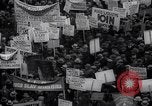 Image of unemployment relief demonstration New York City USA, 1933, second 18 stock footage video 65675038955