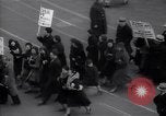 Image of unemployment relief demonstration New York City USA, 1933, second 23 stock footage video 65675038955