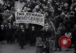 Image of unemployment relief demonstration New York City USA, 1933, second 36 stock footage video 65675038955