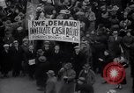 Image of unemployment relief demonstration New York City USA, 1933, second 38 stock footage video 65675038955