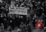 Image of unemployment relief demonstration New York City USA, 1933, second 39 stock footage video 65675038955