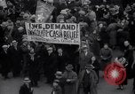 Image of unemployment relief demonstration New York City USA, 1933, second 41 stock footage video 65675038955