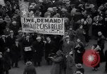 Image of unemployment relief demonstration New York City USA, 1933, second 43 stock footage video 65675038955