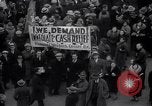 Image of unemployment relief demonstration New York City USA, 1933, second 44 stock footage video 65675038955