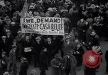 Image of unemployment relief demonstration New York City USA, 1933, second 45 stock footage video 65675038955