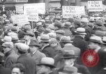 Image of unemployment relief demonstration New York City USA, 1933, second 46 stock footage video 65675038955