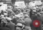Image of unemployment relief demonstration New York City USA, 1933, second 47 stock footage video 65675038955