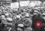 Image of unemployment relief demonstration New York City USA, 1933, second 48 stock footage video 65675038955
