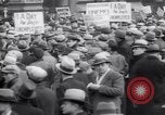 Image of unemployment relief demonstration New York City USA, 1933, second 49 stock footage video 65675038955