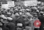 Image of unemployment relief demonstration New York City USA, 1933, second 52 stock footage video 65675038955