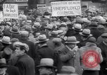 Image of unemployment relief demonstration New York City USA, 1933, second 53 stock footage video 65675038955
