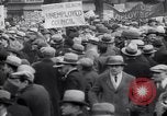 Image of unemployment relief demonstration New York City USA, 1933, second 55 stock footage video 65675038955