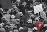 Image of unemployment relief demonstration New York City USA, 1933, second 57 stock footage video 65675038955