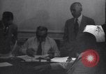 Image of Officials sign documents United States USA, 1951, second 4 stock footage video 65675038981