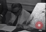Image of Officials sign documents United States USA, 1951, second 15 stock footage video 65675038981