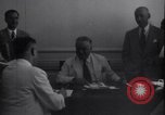 Image of Officials sign documents United States USA, 1951, second 44 stock footage video 65675038981