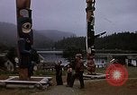 Image of totem poles Alaska USA, 1960, second 3 stock footage video 65675038983