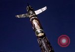 Image of totem poles Alaska USA, 1960, second 33 stock footage video 65675038983