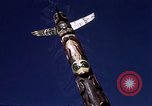 Image of totem poles Alaska USA, 1960, second 35 stock footage video 65675038983