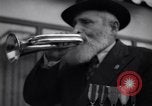 Image of Orthodox Jew announces Sabbath Tel Aviv Palestine, 1945, second 60 stock footage video 65675038994