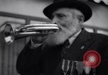 Image of Orthodox Jew announces Sabbath Tel Aviv Palestine, 1945, second 61 stock footage video 65675038994