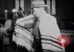 Image of Jewish prayers at synagogue Tel Aviv Palestine, 1945, second 8 stock footage video 65675038996