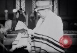 Image of Jewish prayers at synagogue Tel Aviv Palestine, 1945, second 10 stock footage video 65675038996