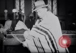 Image of Jewish prayers at synagogue Tel Aviv Palestine, 1945, second 15 stock footage video 65675038996