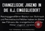 Image of Baldur Von Schirach and Reichsbishop Mueller integrate youth groups Germany, 1933, second 6 stock footage video 65675039013
