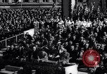 Image of  Dr.Hjalmar Schacht, Nazi Minister of Economics, gives speech Berlin Germany, 1934, second 30 stock footage video 65675039016
