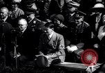 Image of  Dr.Hjalmar Schacht, Nazi Minister of Economics, gives speech Berlin Germany, 1934, second 49 stock footage video 65675039016
