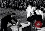 Image of  Dr.Hjalmar Schacht, Nazi Minister of Economics, gives speech Berlin Germany, 1934, second 56 stock footage video 65675039016
